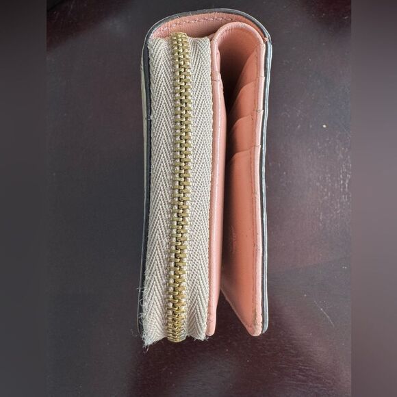 MCM Mini Rabbit Zip Around Wallet in Visetos Beige - Picture 3 of 10